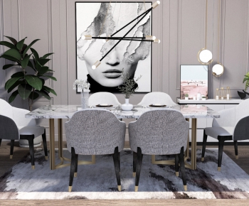 Modern Dining Table And Chairs-ID:170519444