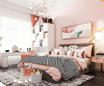 Nordic Style Girl's Room Daughter's Room-ID:512213954