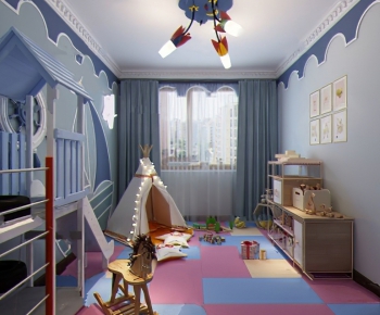 Nordic Style Children's Room Activity Room-ID:676323899