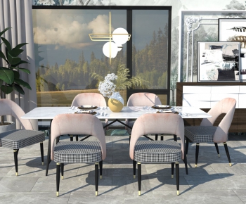 Modern Dining Table And Chairs-ID:334870103