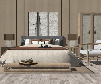 New Chinese Style Bedroom-ID:328336957