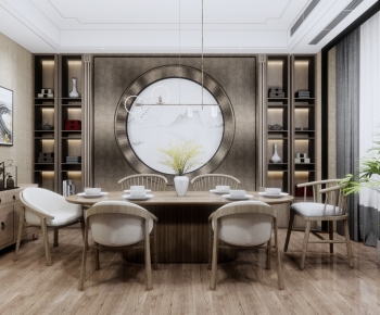New Chinese Style Dining Room-ID:358004092