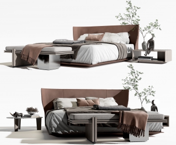 Modern Double Bed-ID:768815046