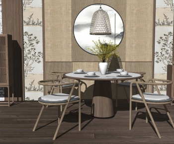 New Chinese Style Dining Table And Chairs-ID:794959073