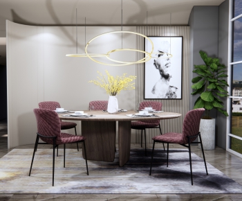 Modern Dining Table And Chairs-ID:420419931