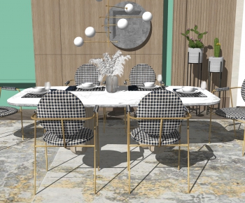 Nordic Style Dining Table And Chairs-ID:453747032