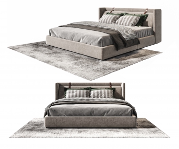 Modern Double Bed-ID:100893029