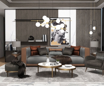 Modern A Living Room-ID:591744905