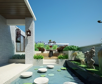 New Chinese Style Courtyard/landscape-ID:904441125