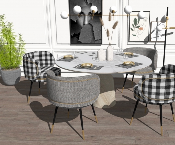 Modern Dining Table And Chairs-ID:131727939