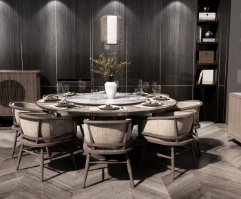 New Chinese Style Dining Table And Chairs-ID:739543912