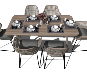 Nordic Style Dining Table And Chairs-ID:388201953