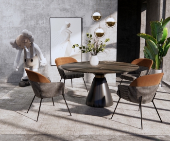 Modern Dining Table And Chairs-ID:618158106