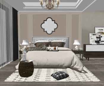 American Style Bedroom-ID:376282931