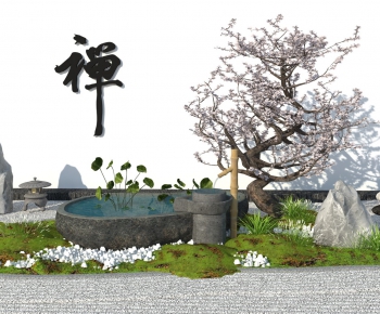 日式庭院景观小品-ID:531609177