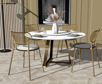 Modern Dining Table And Chairs-ID:692681072