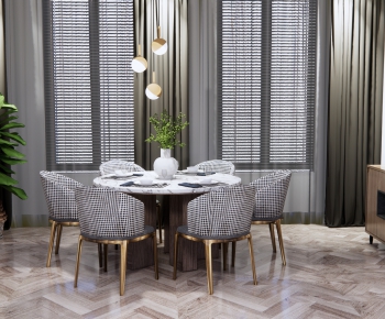 Modern Dining Table And Chairs-ID:804710426