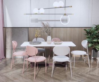 Nordic Style Dining Table And Chairs-ID:706664099
