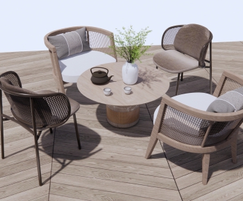 New Chinese Style Outdoor Tables And Chairs-ID:980382927