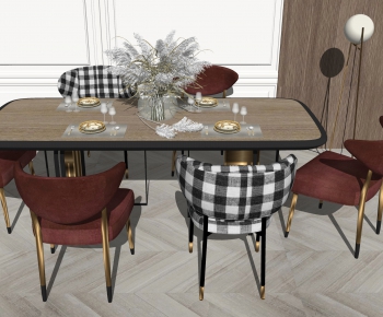 Modern Dining Table And Chairs-ID:465984114