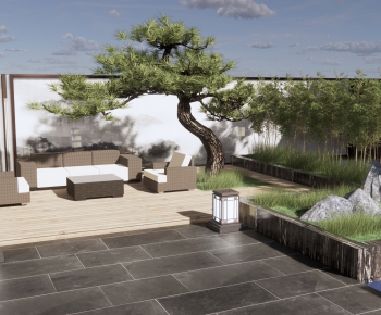 New Chinese Style Courtyard/landscape-ID:361402035