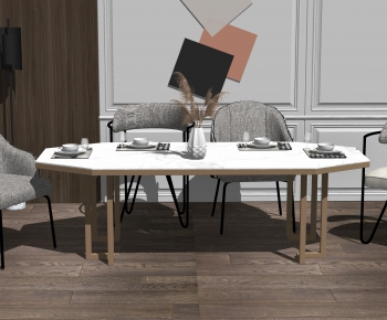 Modern Dining Table And Chairs-ID:837941886