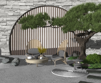 New Chinese Style Garden-ID:525232089