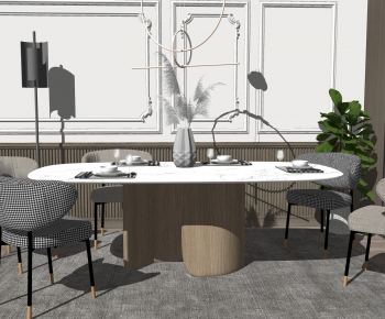 Modern Dining Table And Chairs-ID:206893926