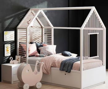 Nordic Style Child's Bed-ID:701277977