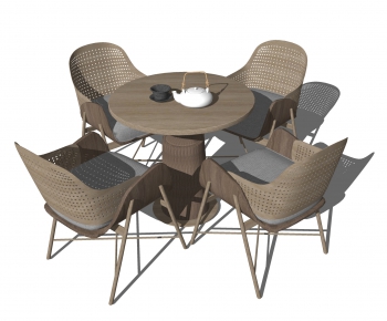 New Chinese Style Outdoor Tables And Chairs-ID:604789364