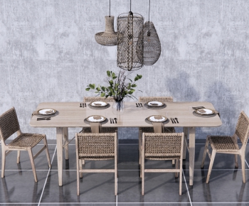 Nordic Style Dining Table And Chairs-ID:807221896