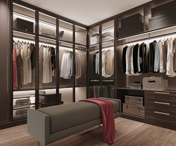 Modern Clothes Storage Area-ID:980839759