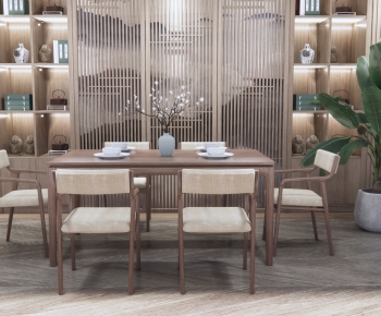 New Chinese Style Dining Table And Chairs-ID:185895928