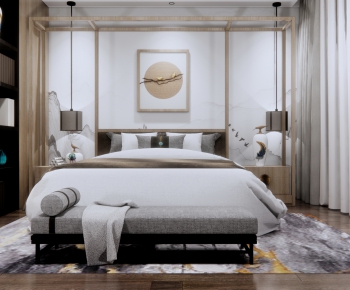 New Chinese Style Bedroom-ID:580920931