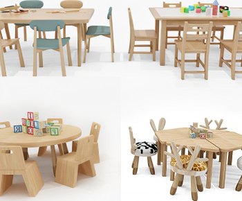 Nordic Style Children's Table/chair-ID:886372091