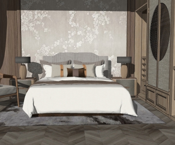 New Chinese Style Bedroom-ID:312083017