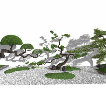 新中式景观松树-ID:511389975