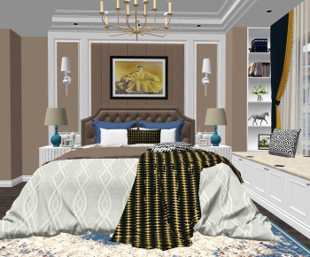 American Style Bedroom-ID:814420943
