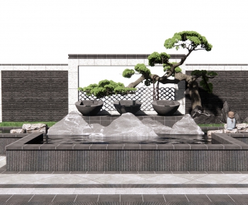 New Chinese Style Garden-ID:387371065