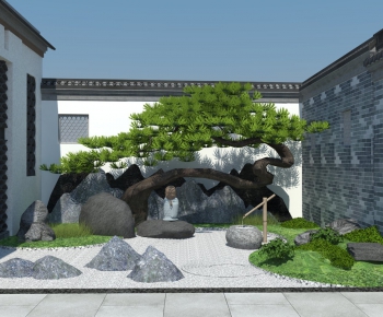 New Chinese Style Courtyard/landscape-ID:686978109