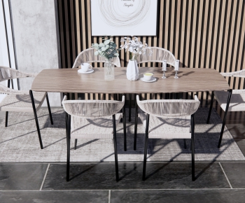 Nordic Style Dining Table And Chairs-ID:694449909