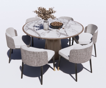 Modern Dining Table And Chairs-ID:552210094