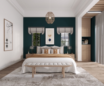 New Chinese Style Bedroom-ID:919683938