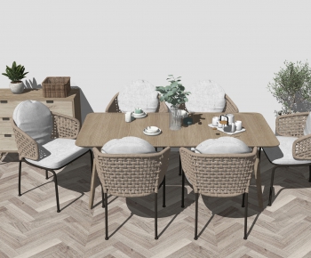 Nordic Style Dining Table And Chairs-ID:769695047