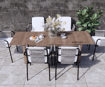 Modern Dining Table And Chairs-ID:625379191
