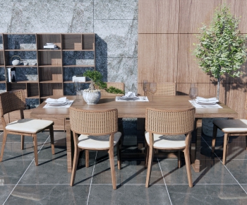 New Chinese Style Dining Table And Chairs-ID:828125952