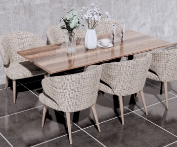 Nordic Style Dining Table And Chairs-ID:902910288
