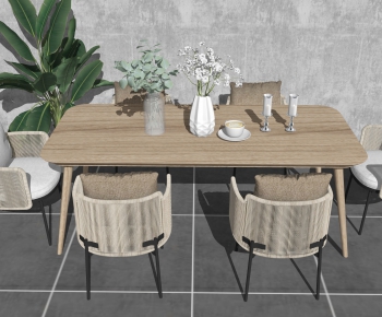 Nordic Style Dining Table And Chairs-ID:446585896