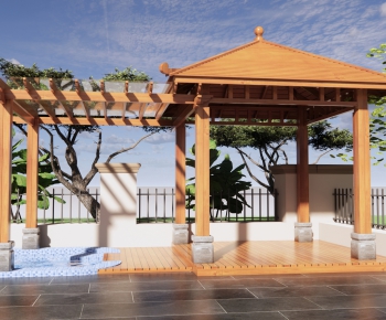 New Chinese Style Courtyard/landscape-ID:716782091