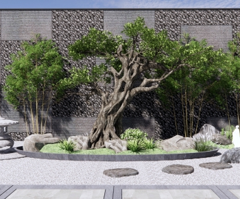 New Chinese Style Courtyard/landscape-ID:735589035